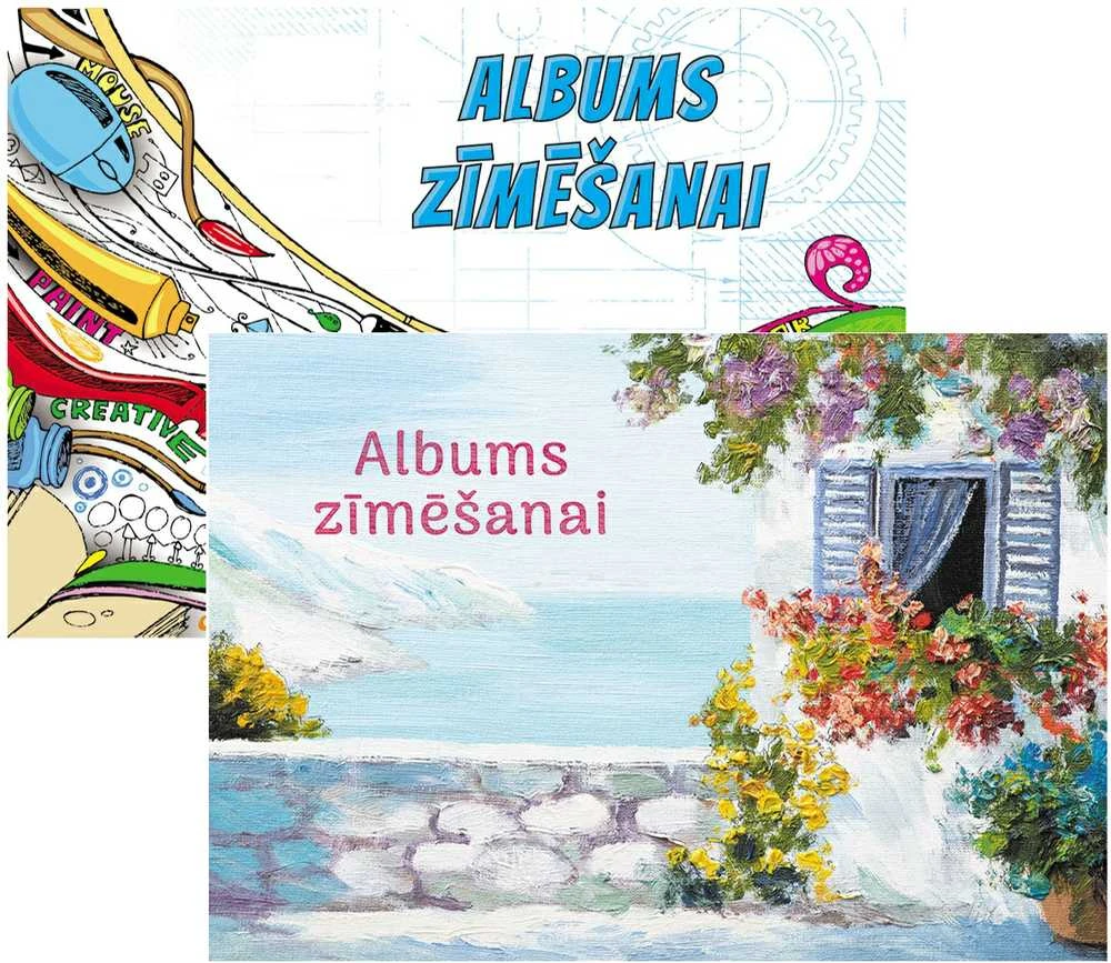 Piešimo albumas, A4, 30 lapų, 120 gsm