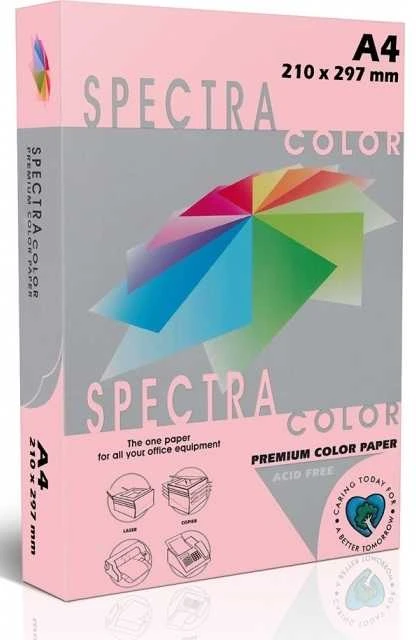 Pink Rožinė Spalvotas popierius SPECTRA COLOR, A4, 160gsm, 250 lapų, IT170 Rožinis (rožinė sp.)
