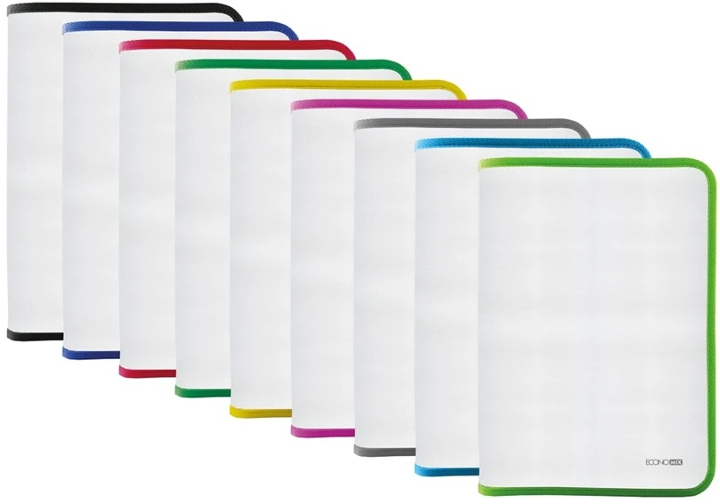 Plastikinis dėklas su užtrauktuku EconoMix, B5, 500 mkr, mėlynos sp. užtraukt.