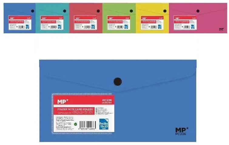 Plastikinis vokas su spaustuku MP, C65 (230x130mm), 240mkr, permatomas, 6 sp.