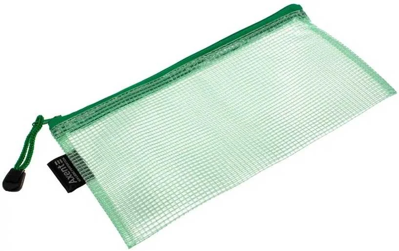 Plastikinis vokas su užtrauktuku AXENT, DL, 180mkr, permatomas, 4 sp.