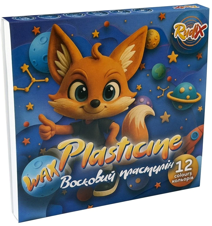 Gamma Plastilinas RUDIX 12 spalvų, 20g