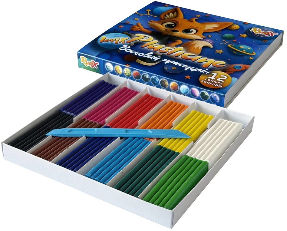 Gamma Plastilinas RUDIX 12 spalvų, 20g