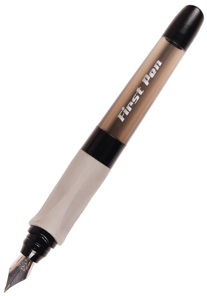 Plunksnakotis FIRST PEN, Cresco, M storio iridžio plunksna, D+K, juodos sp. korpusas