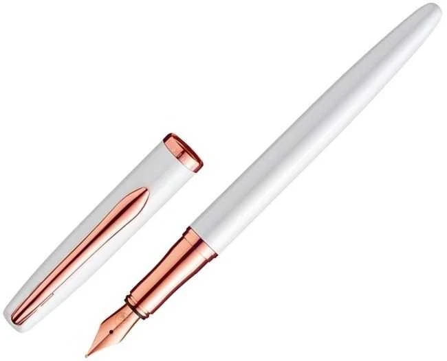Plunksnakotis JAZZ NOBLE, Pelikan, baltos sp. metalinis korpusas, dovanų dėžutėje