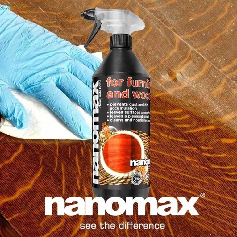 Purškiamas baldų ir medienos gaminių valiklis NANOMAX Pro, 500ml
