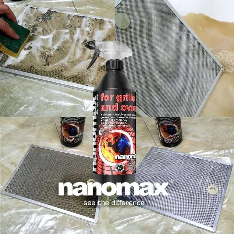 Purškiamas orkaičių, židinių ir grilių valiklis NANOMAX Pro, 1 L