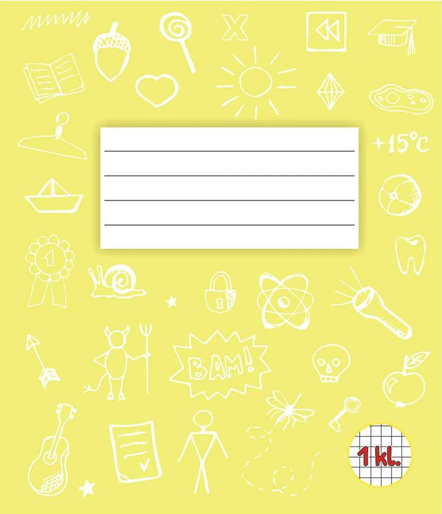 Technoinform Sąsiuvinis 1 klasei, A5, langeliais, 12 lapų, 70gsm
