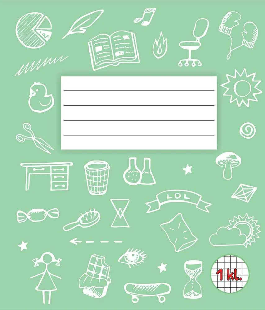 Technoinform Sąsiuvinis 1 klasei, A5, langeliais, 12 lapų, 70gsm