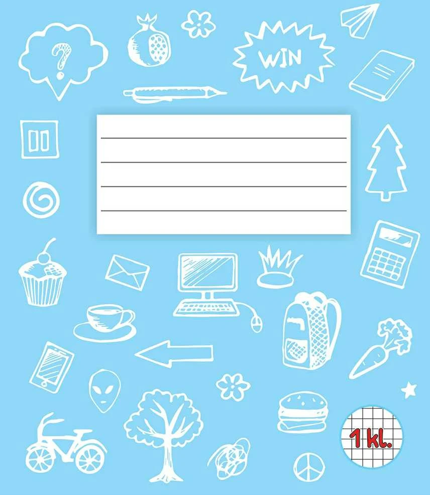 Technoinform Sąsiuvinis 1 klasei, A5, langeliais, 12 lapų, 70gsm