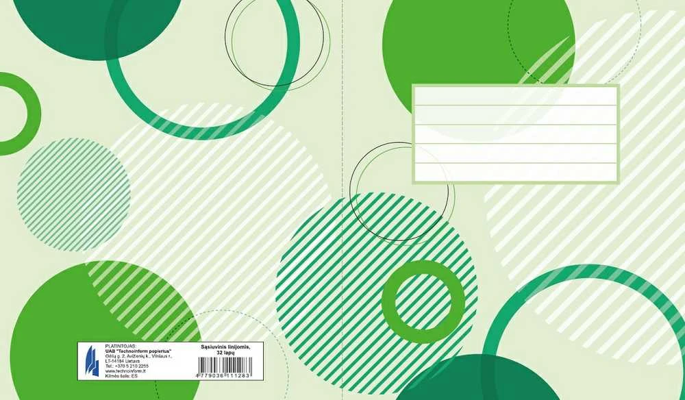 Technoinform Sąsiuvinis, A5, linija, 32 lapai, 70 gsm