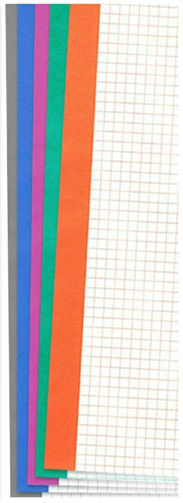 Sąsiuvinis COLOUR, A5, langeliais, 80 lapų, 70gsm, spalvotomis kraštinėmis