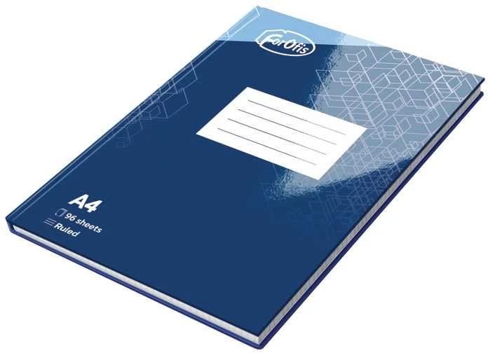 Sąsiuvinis kietu viršeliu FOROFIS, A4, linija, 96 lapai, 60gsm