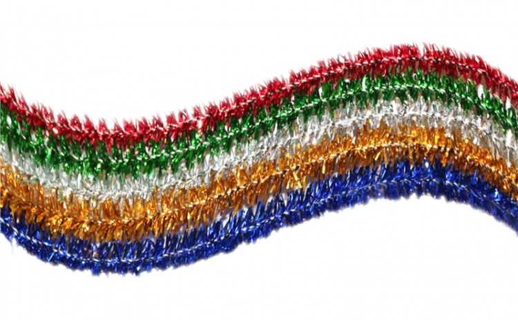 4F Šenilo vielos strypeliai CRAFT ARTS, Fandy, 6mm x 30cm, 25 vnt., 5 metalizuotos sp.