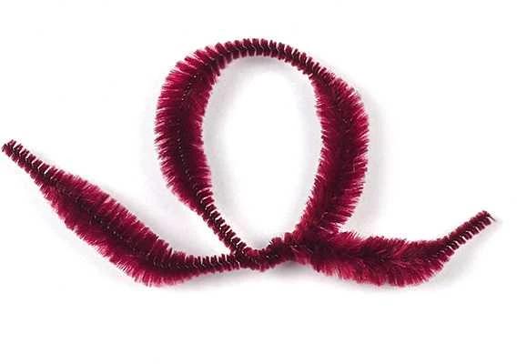 Šenilo vielos strypeliai GR-CH017, Fiorello, 30cm, 20 vnt., raudonos sp.