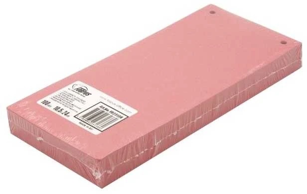 Skirtukai dokumentams FORPUS, 105x240mm, kartoniniai, 190gsm, 100vnt., raudonos sp.
