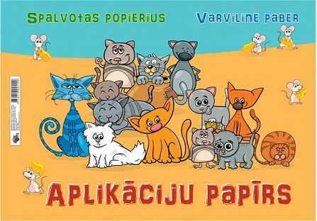 Spalvotas popierius, A3, 8 sp., dvipusis, 80gsm