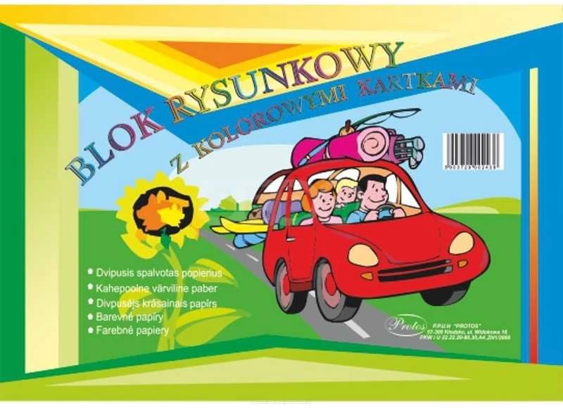 Nežinomas Spalvotas popierius, A4, 8 sp., dvipusis, 80gsm
