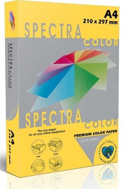 Spalvotas popierius SPECTRA COLOR, A4, 80gsm, 500 lapų, IT200 GOLD (intens. aukso sp.)