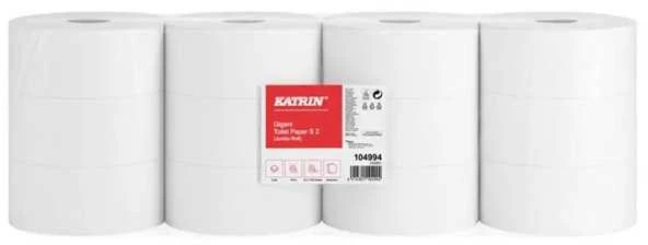 Tualetinis popierius KATRIN Gigant Jumbo S2, rulone, 130 m, 2 sl., mišrus pluoštas