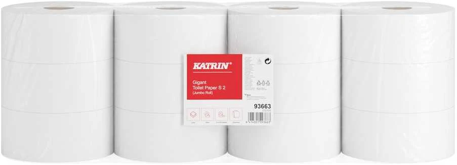 Tualetinis popierius KATRIN Gigant Jumbo S2, rulone, 100 m, 2 sl., celiuliozė