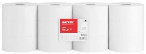 Tualetinis popierius KATRIN Gigant Jumbo S2, rulone, 100 m, 2 sl., celiuliozė