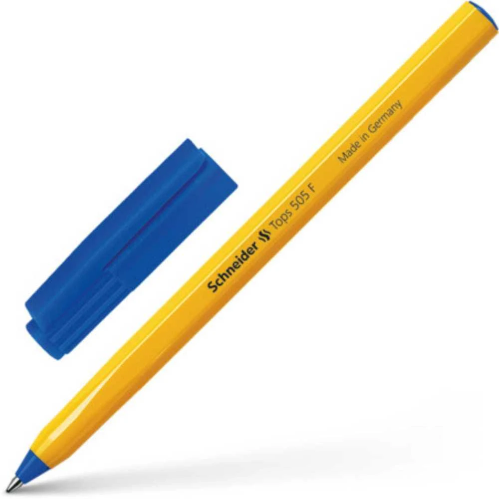 Schneder Tušinukas TOPS 505 F, Schneider, 0.4mm, mėlynos sp.
