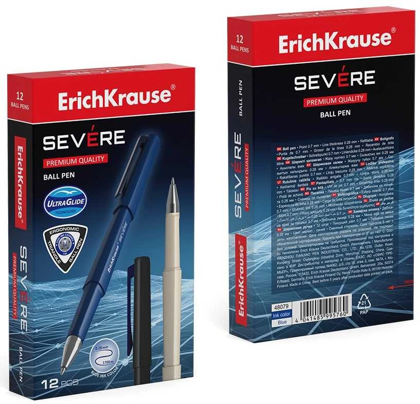 Ultra glide tušinukas SEVERE, ErichKrause, 0.7mm, mėlynos sp.