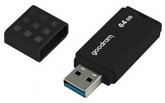 GOODRAM UME3-0640K0R11 GOODRAM atmintis USB UME3 64GB USB 3.0 Juodas