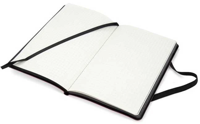 Užrašų knyga PARTNER SOFT, Axent, A5, 96 lapai, 80gsm, langeliais, minkštas PU viršelis, raudonos sp.