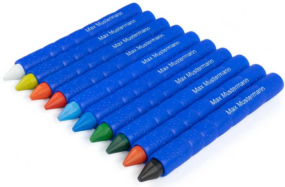 Vaškinės kreidelės SUPERWAXIES AQUA, Jolly, 10 sp.