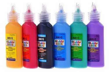 Vitražiniai dažai GD22D24, Amos, 22ml, įvairių sp.