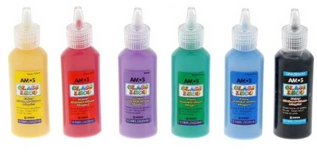 Vitražiniai dažai GD22D24, Amos, 22ml, įvairių sp.