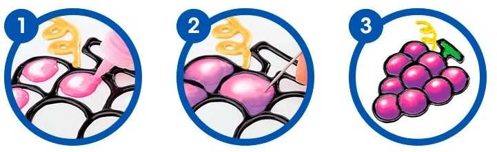 Vitražinių dažų rinkinys GD22PW6, Amos, 6 spalvos po 22ml