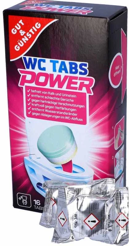 None WC valymo tabletės G&G Power, 16 vnt.