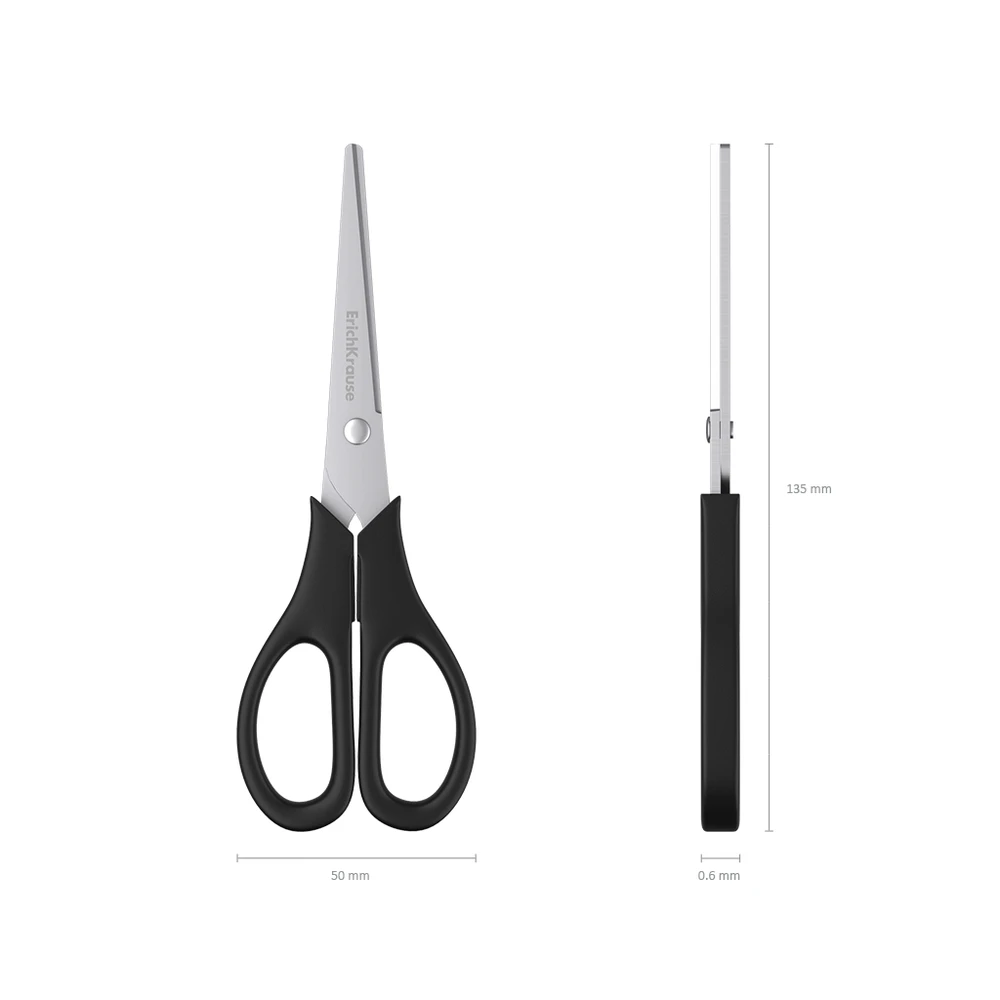 Žirklės EASY CUT, ErichKrause, 13,5cm