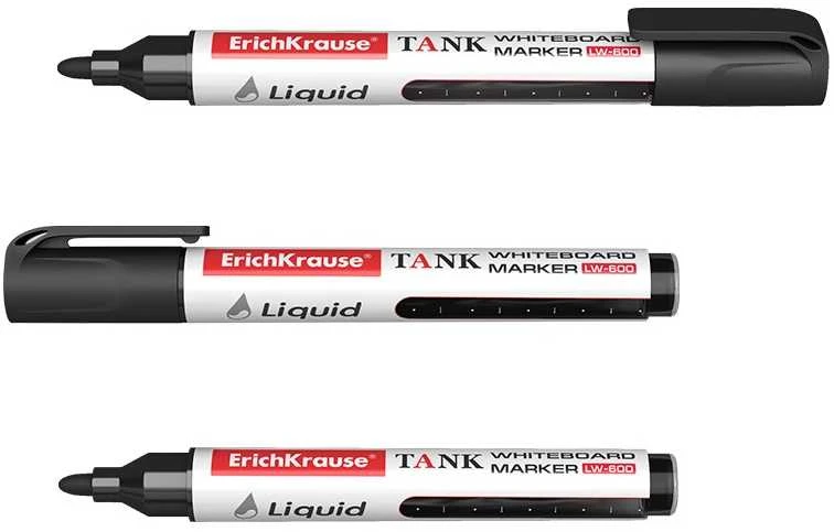 Žymeklis baltai lentai LIQUID TANK LW-600, ErichKrause, 2.5 mm, juodos sp.