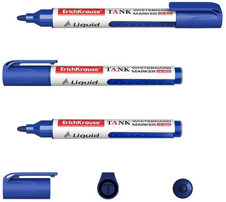 Žymeklis baltai lentai LIQUID TANK LW-600, ErichKrause, 2.5 mm, mėlynos sp.