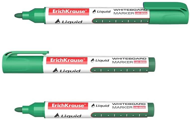 Žymeklis baltai lentai LIQUID TANK LW-600, ErichKrause, 2.5 mm, žalios sp.