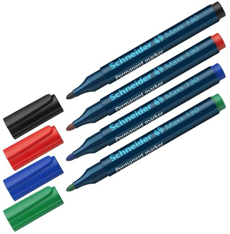 Žymeklių rinkinys MAXX 130, Schneider, 1-3mm, 4 sp.
