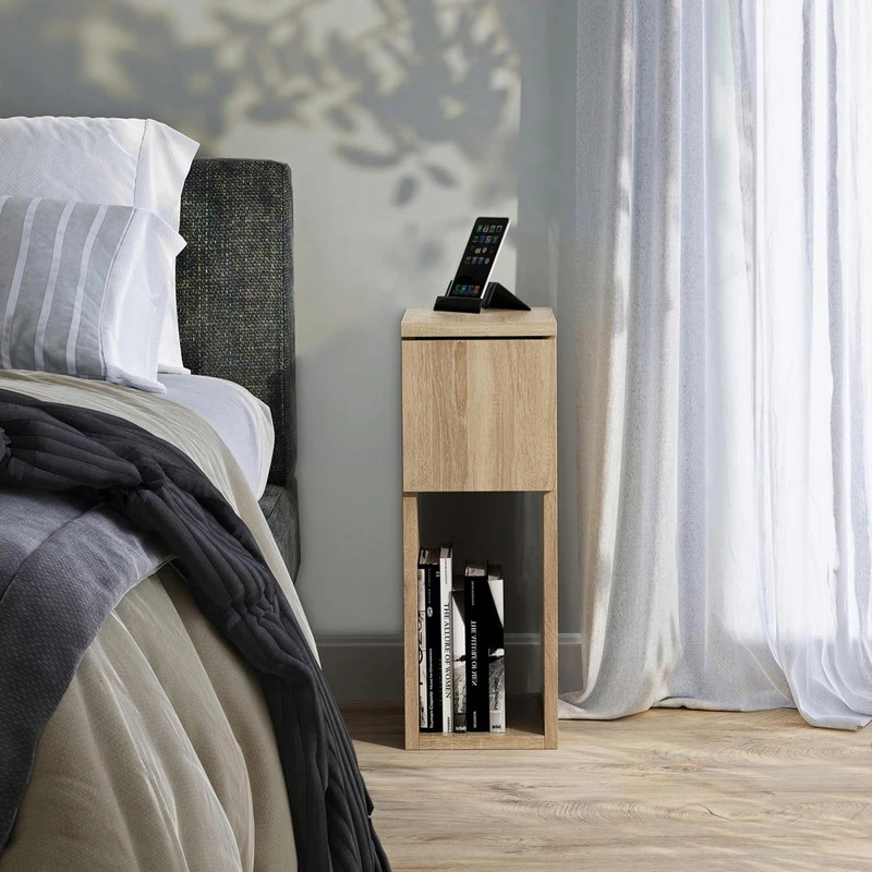 2-jų naktinių staliukų komplektas ComfortCove, rudas