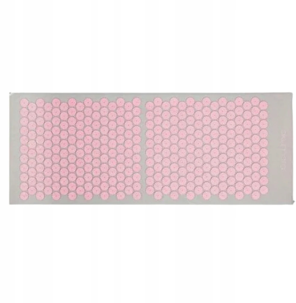 Akupresūros kilimėlis su pagalve Akumata, 110x43 cm, pilkas