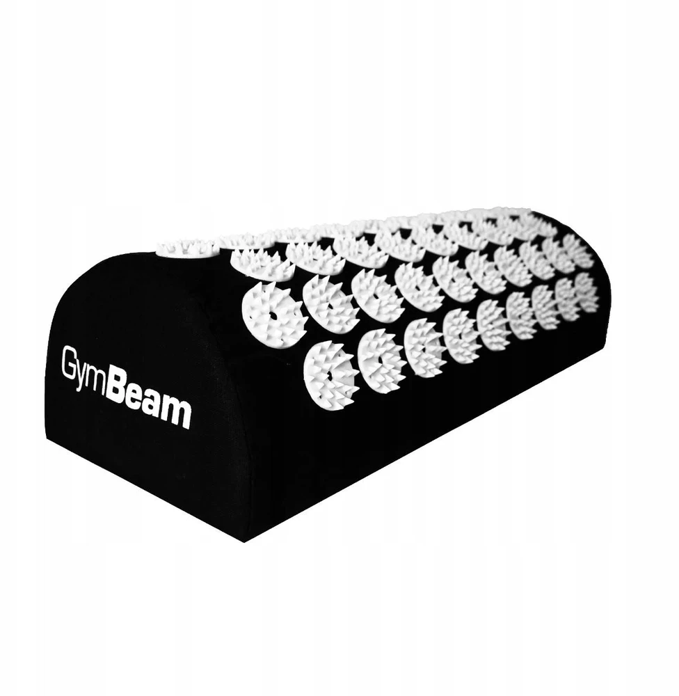 Akupresūros kilimėlis su pagalve GymBeam, 120x43 cm, juodas