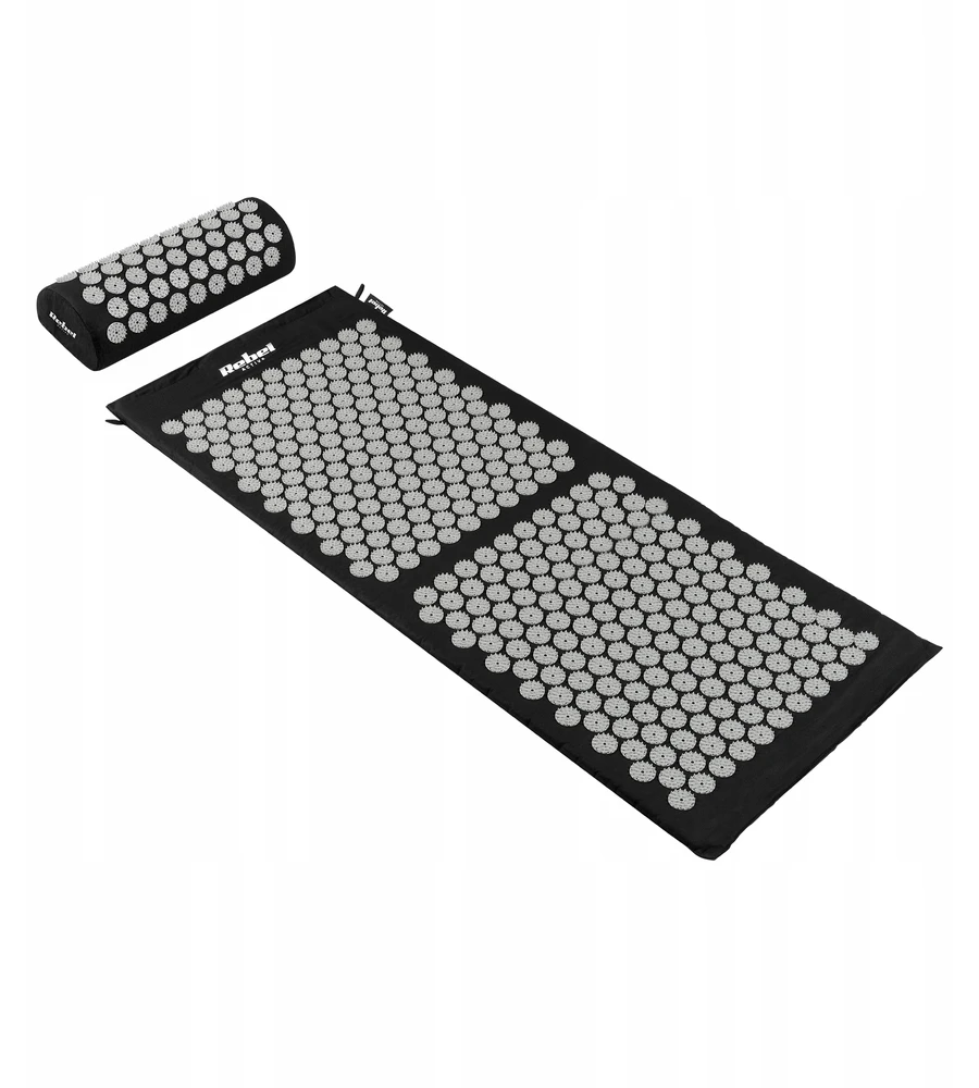 Mata „Rebel Active“ akupresūros kilimėlis su smaigaliais, 110 x 42 cm, XL, pilki smaigaliai