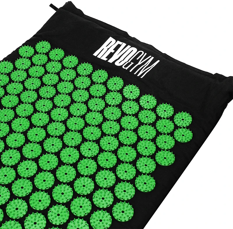 Akupresūros kilimėlis su pagalve Revogym, 105x40 cm, žalias