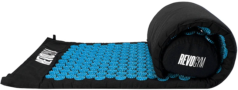 Akupresūros kilimėlis su pagalve Revogym, 105x40 cm, mėlynas