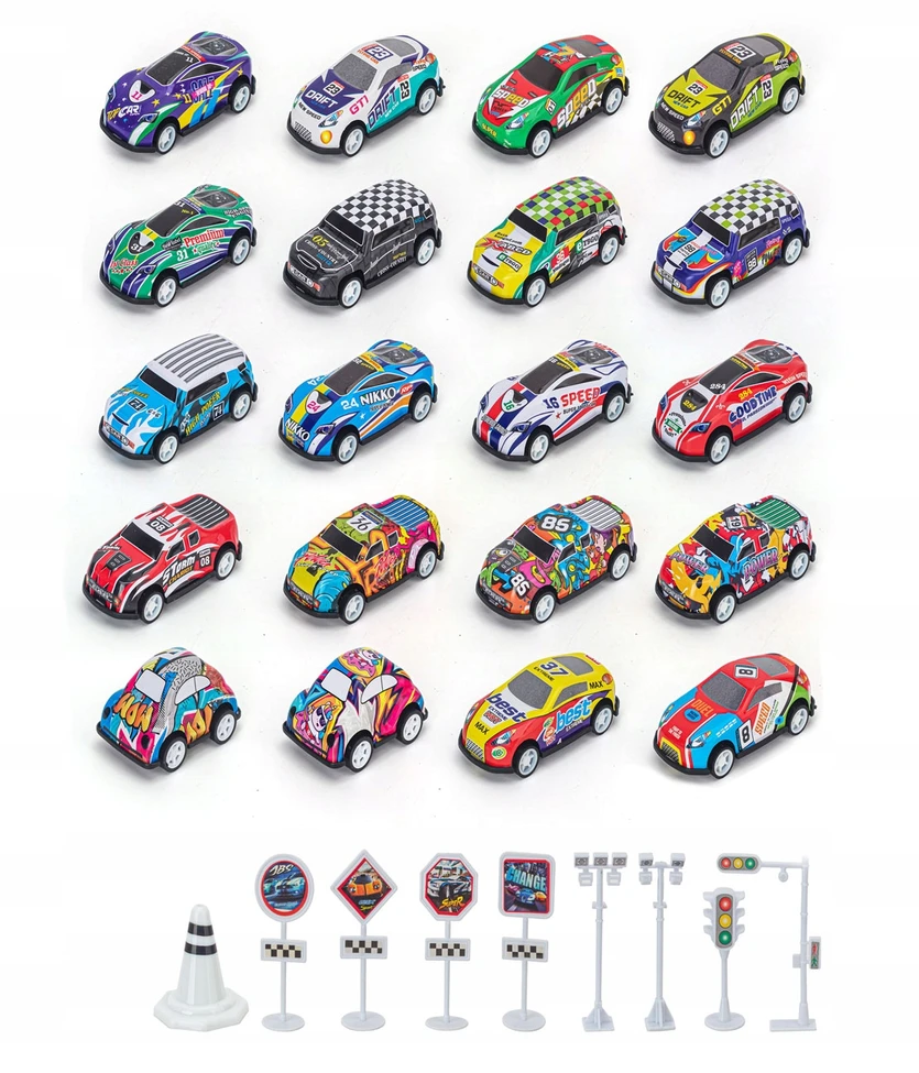 Automobiliukų rinkinys Click4TOYS, 25 vnt.