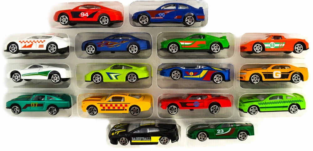 Automobiliukų rinkinys LandToys, 16 vnt