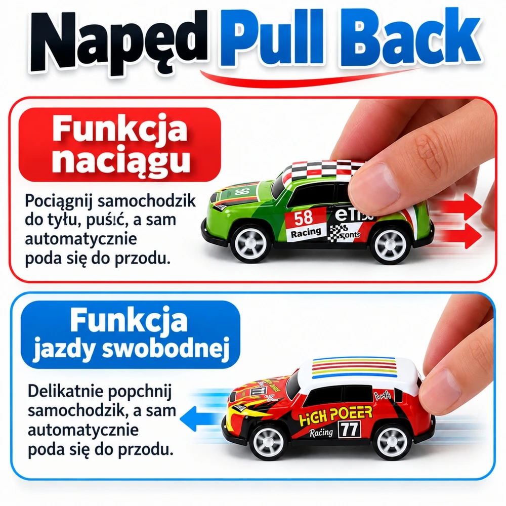 Automobiliukų rinkinys Sferazabawek, 50 vnt.