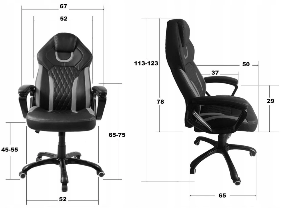 Biuro kėdė Prototype, pilka